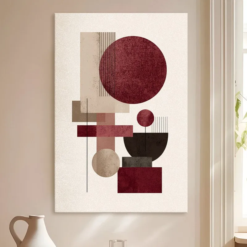 Soft Tone Geometry Canvas Wall Art media 4