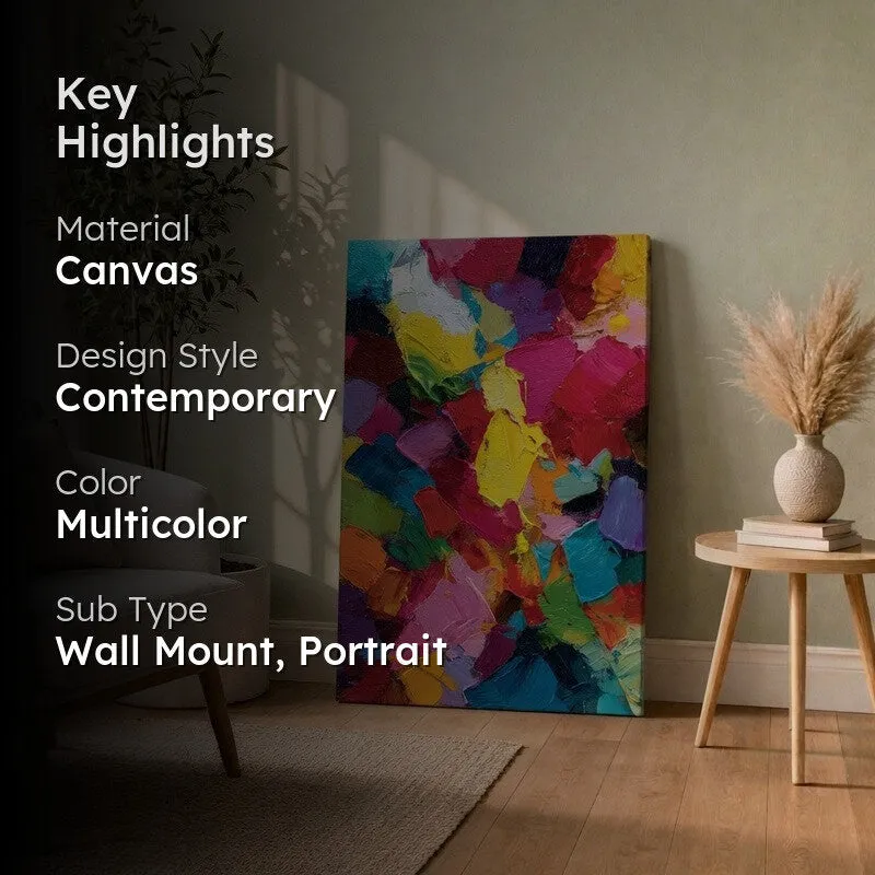 Vivid Chaos Abstract Canvas Wall Art media 2