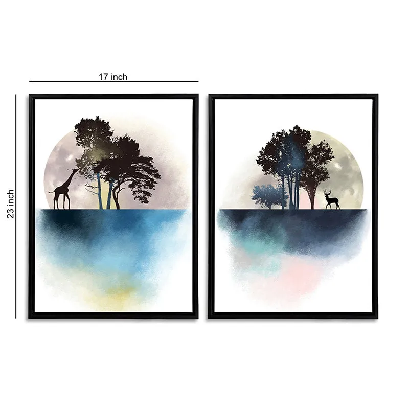Watercolor Palms Wall Art - Set Of Two media 3