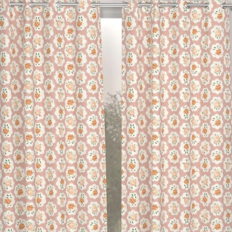 Petal Enchant Drape Curtains (Pink) - Set of Two media 5