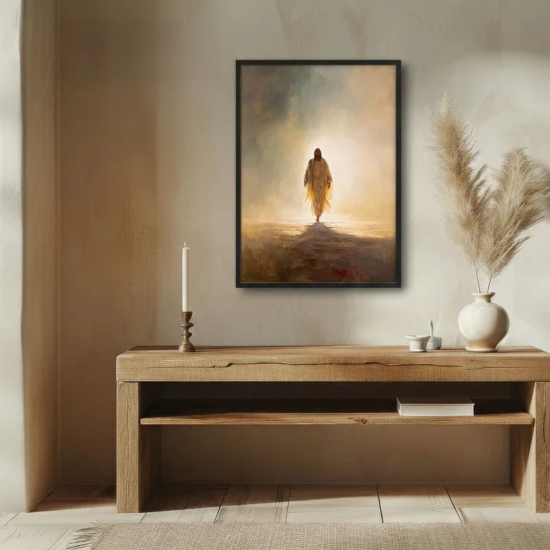 Path of Faith Archival Paper Wall Painting With Black Frame media 1