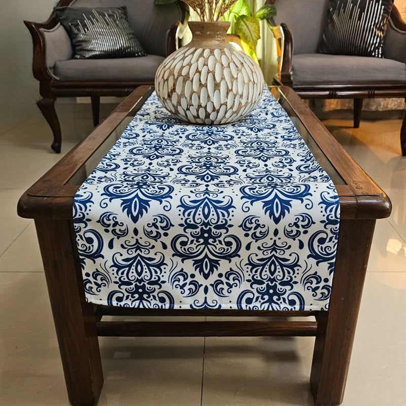 Heritage Motif Poly Canvas Table Runner