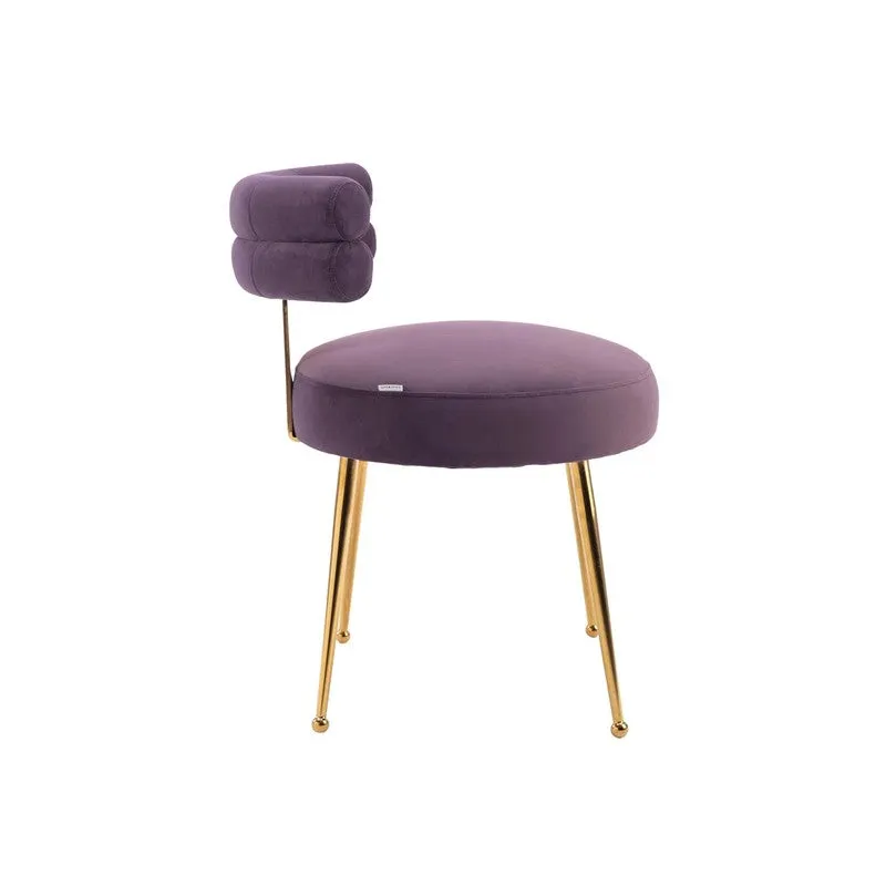 Velmora Metal Accent Chair - Purple media 5