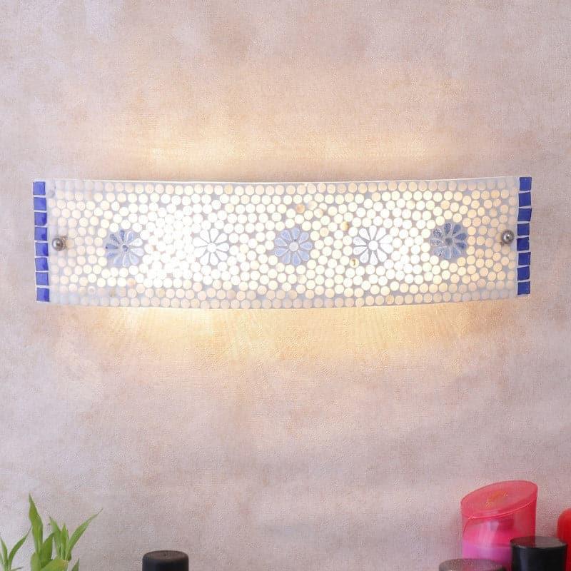 Blue floral mosaic