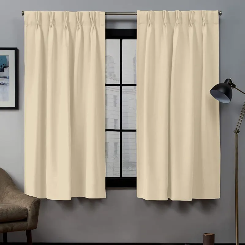 Imora Double Pinch Pleat Medium Width Curtain - Beige media 10
