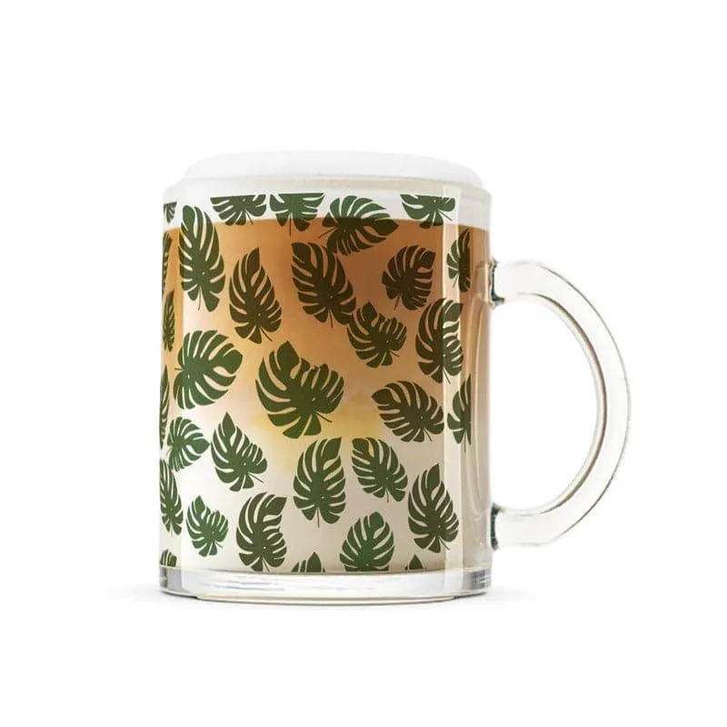 Monstera Glass Coffee Mug (330 mL) media 4