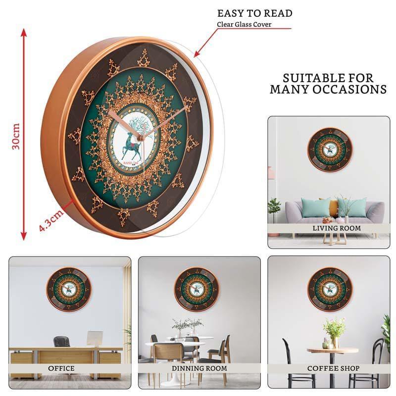 Festive Embossed Wall Clock media 4