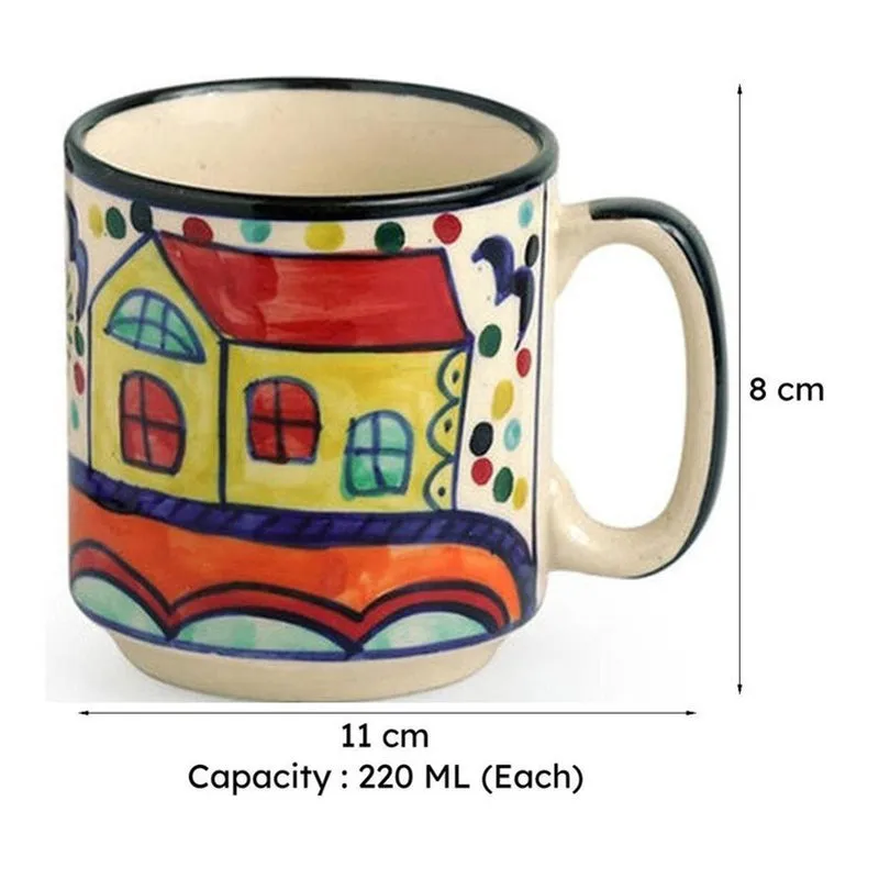 Sweet Ceramic Tea Cup (220 mL Each) - Set of Six media 7