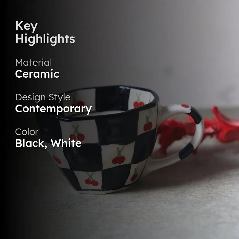 Cherry Ceramic Tea Cup (200 mL) media 2