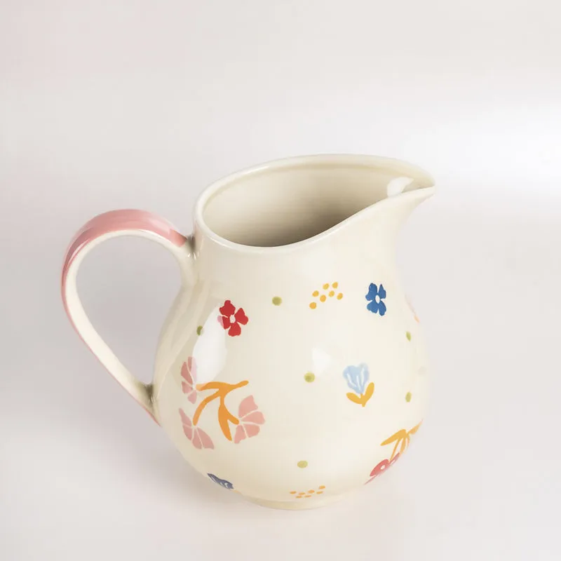Petal Palette Handpainted Pitcher - 500 ML media 3