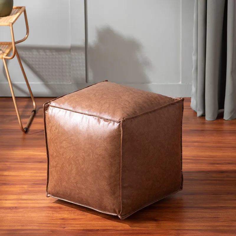 Linear Edge Pouffe - Brown media 4