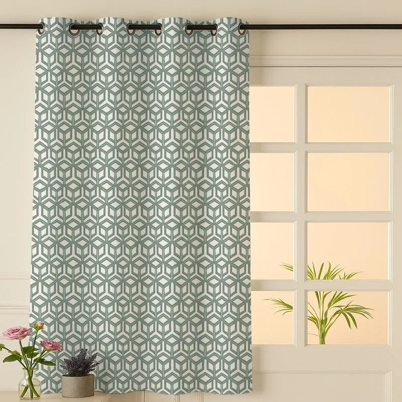 Soft Angles Cotton Curtain media 1
