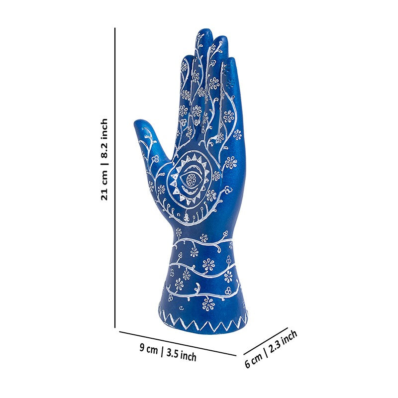 Indigo Aura Palm Showpiece media 8