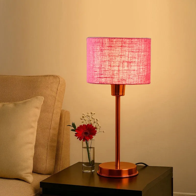 Kavira Velm Metal Table Lamp - Pink media 3