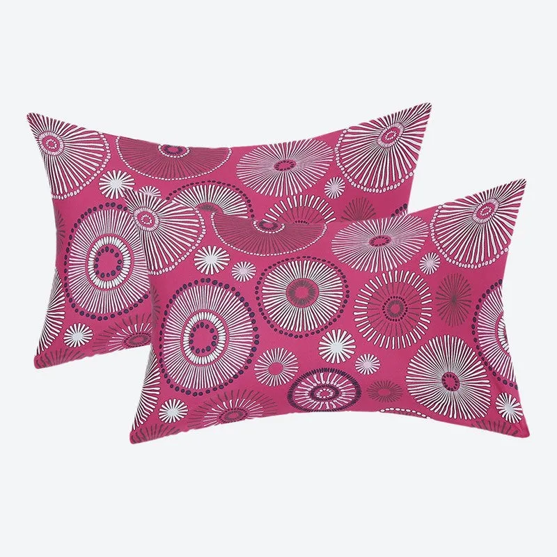 Monte Carlo Floral Dream Cotton Bedsheet(Blue,Pink) - 104 TC media 8