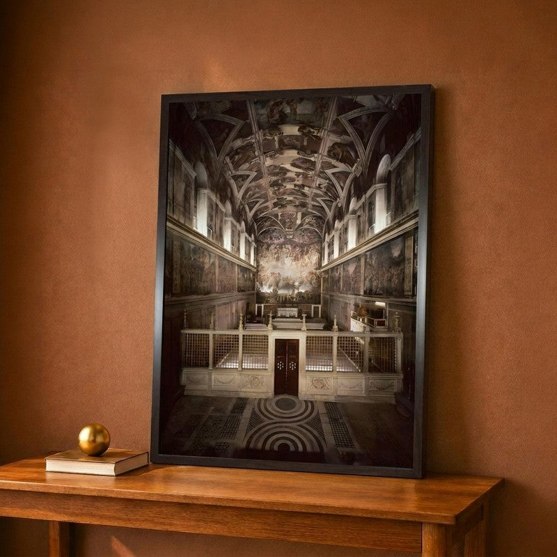 Sistine Chapel Canvas Wall Painting - 9 x 12 Inches