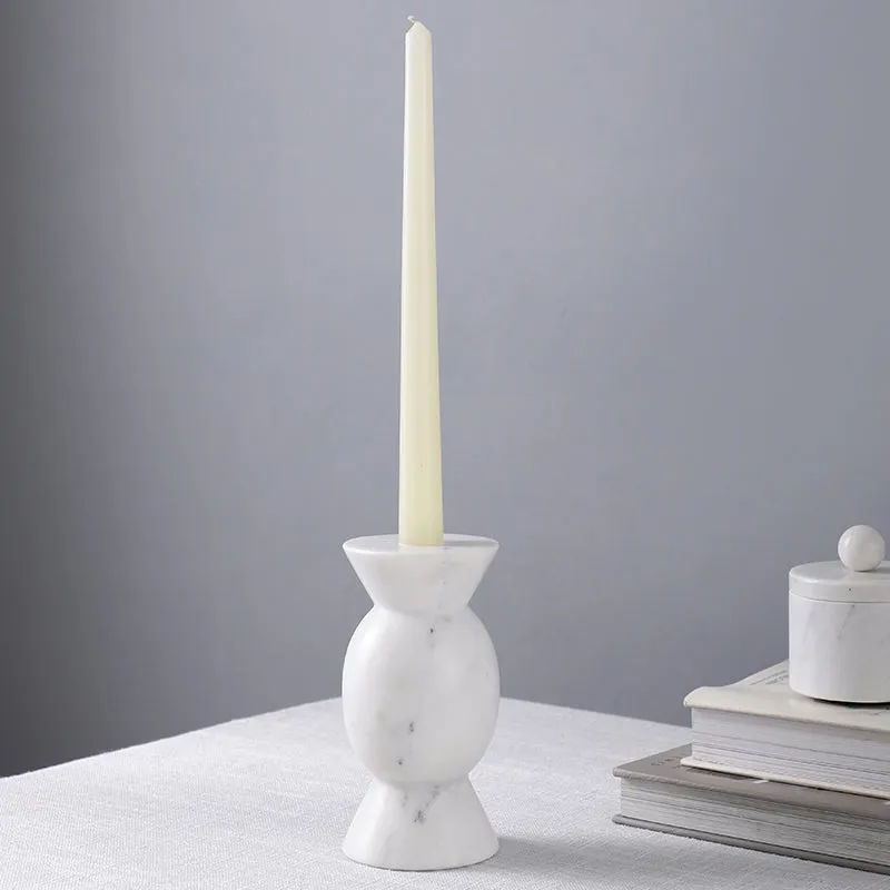 Levara Light Marble Candle Holder media 4