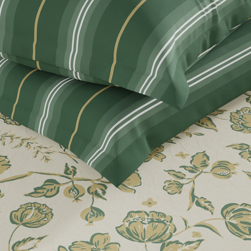 Blush Rest Microfiber Bedsheet (Yellow) - 135 GSM media 6