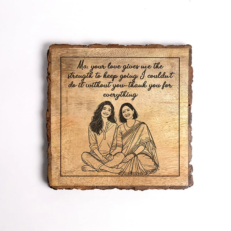 Strength To Keep Going Wood Showpiece - Square media 5
