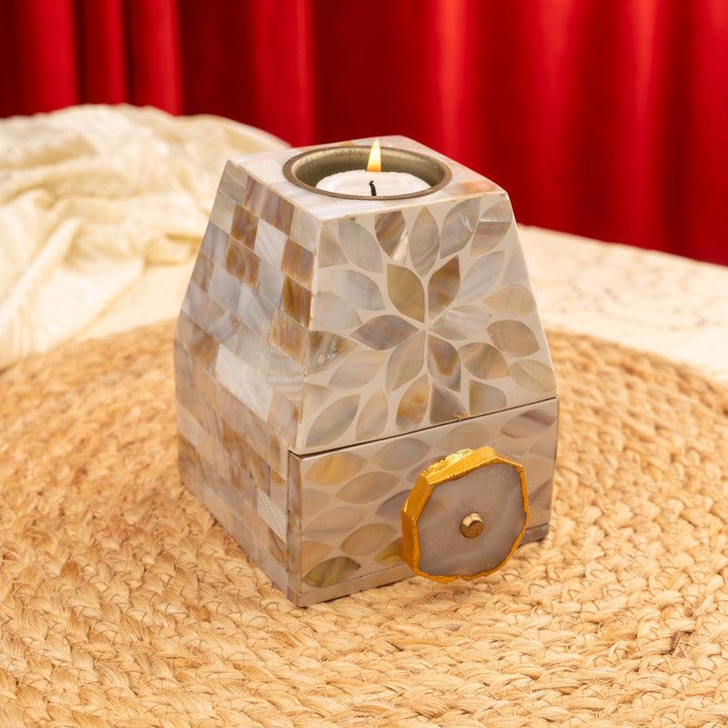 Vajra Candle Holder With Drawer