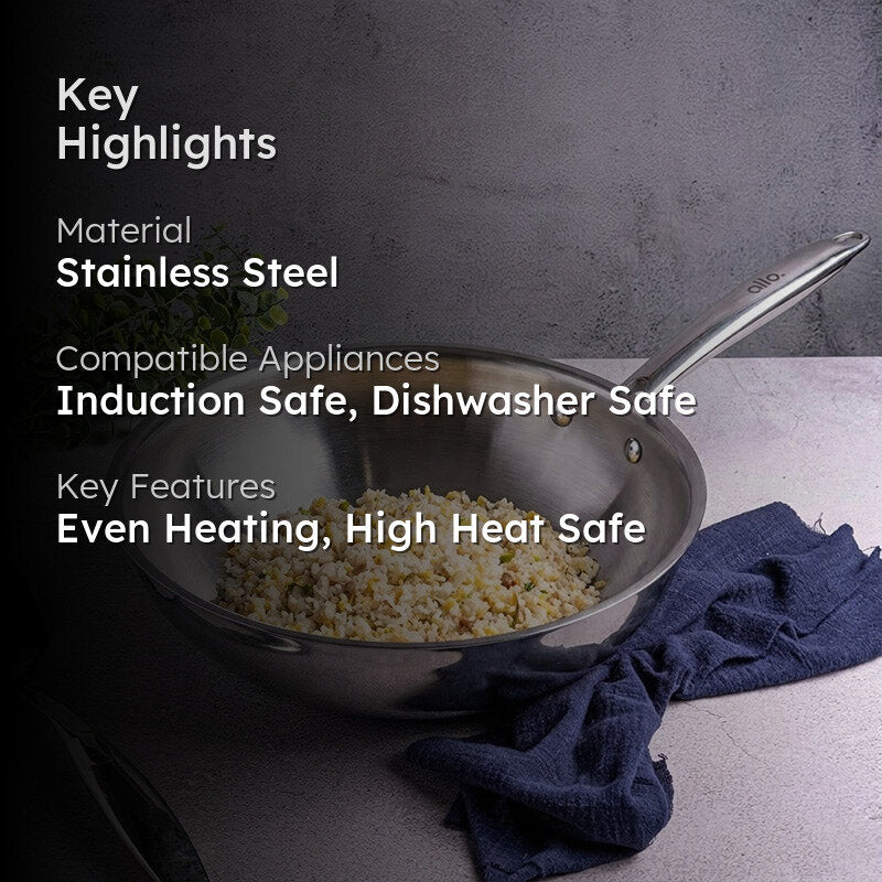 Kenzo Induction Safe Wok - 4500 ML / 11 Inches image 2