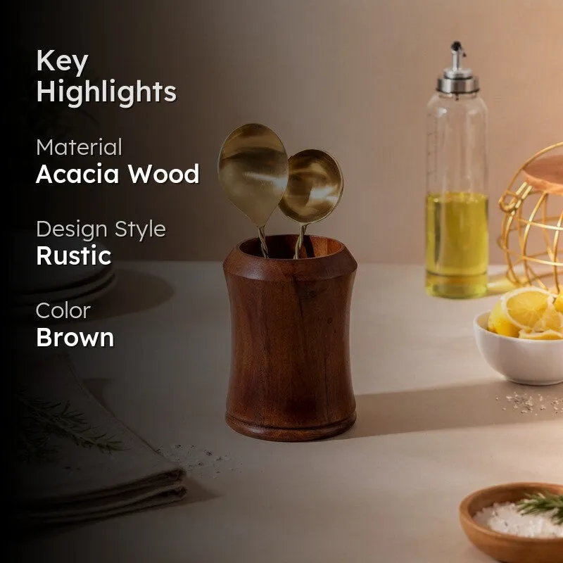 Clayra Wooden Cutlery Holder media 2