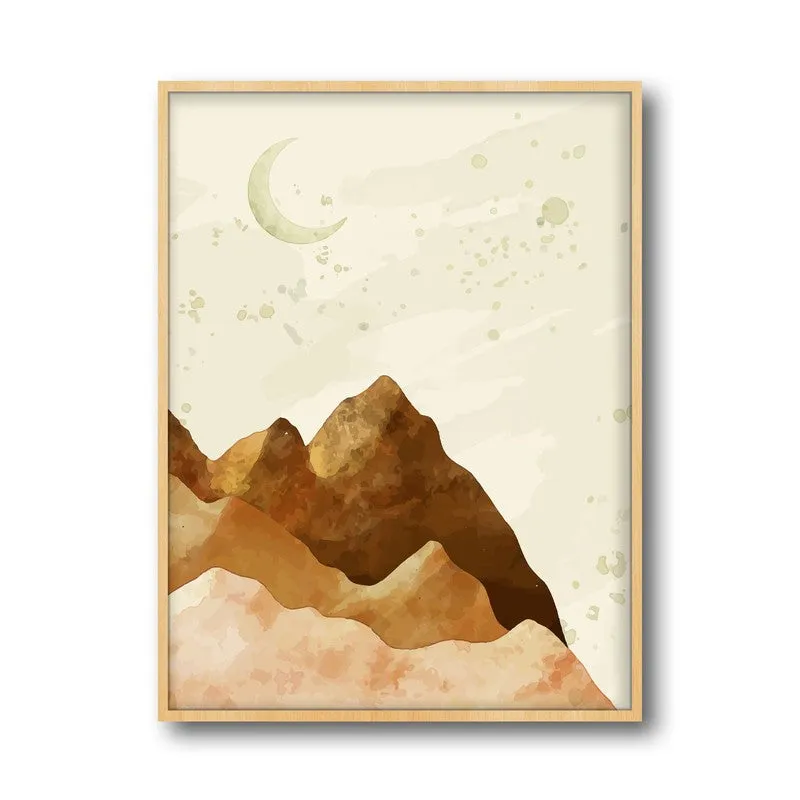 Dune Peaks Archival Paper Wall Art - Natural Brown Frame media 5