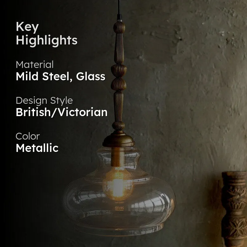 Kurasi Oval Glass Ceiling Lamp media 2