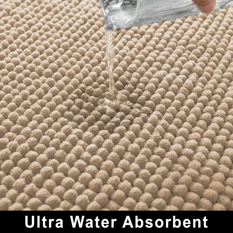 CalmCore Solid Microfiber Bath Mat - Beige media 4