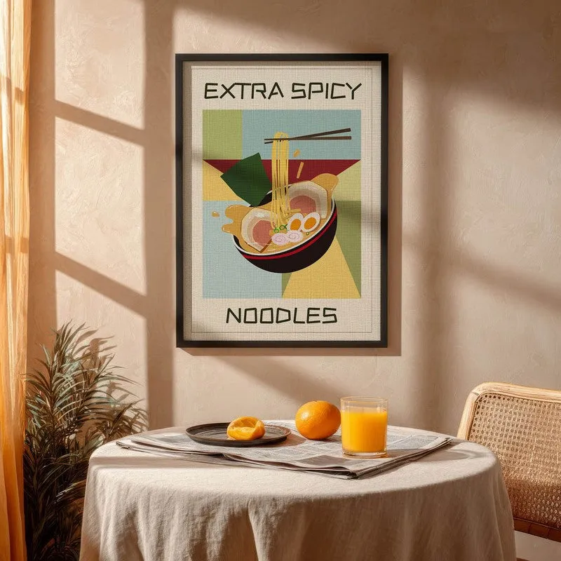 GeometricStrings Archival Canvas Wall Art - Black media 4