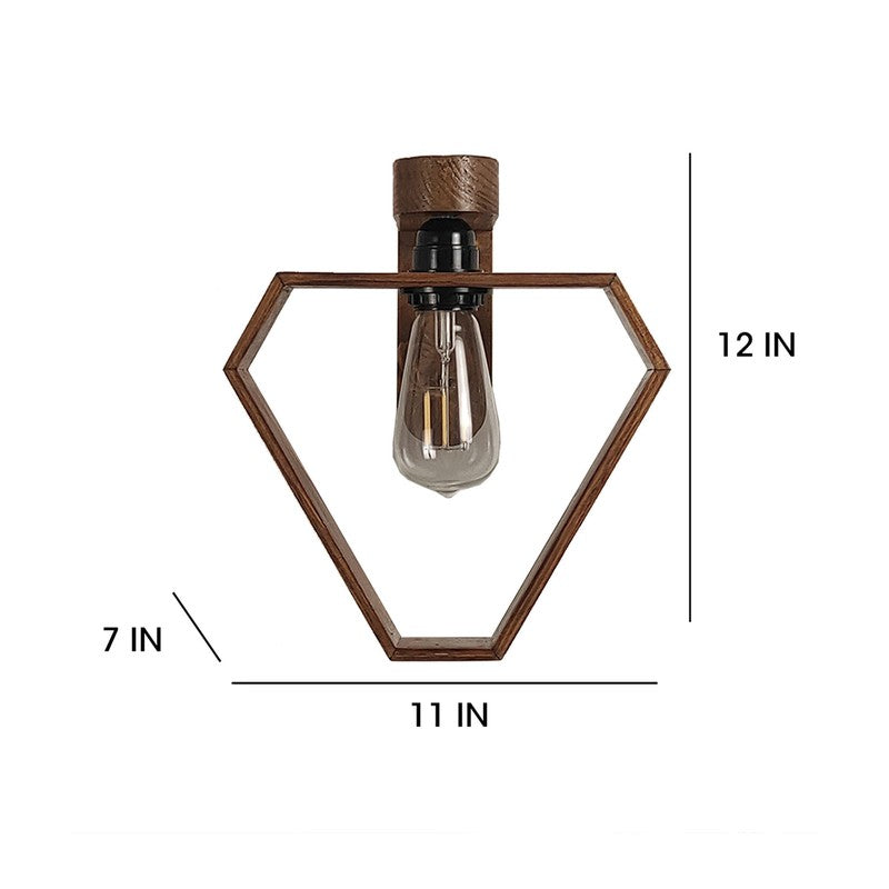 Murano Wooden Wall Lamp media 8