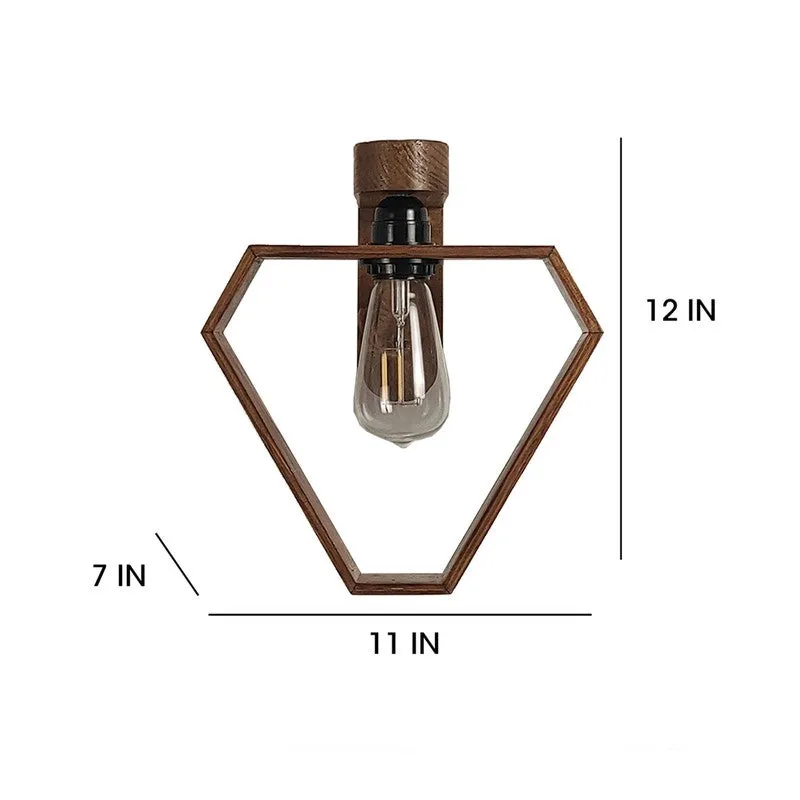 Murano Wooden Wall Lamp media 8