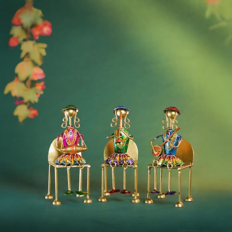 Rang Raag Folk Showpiece - Set Of Three