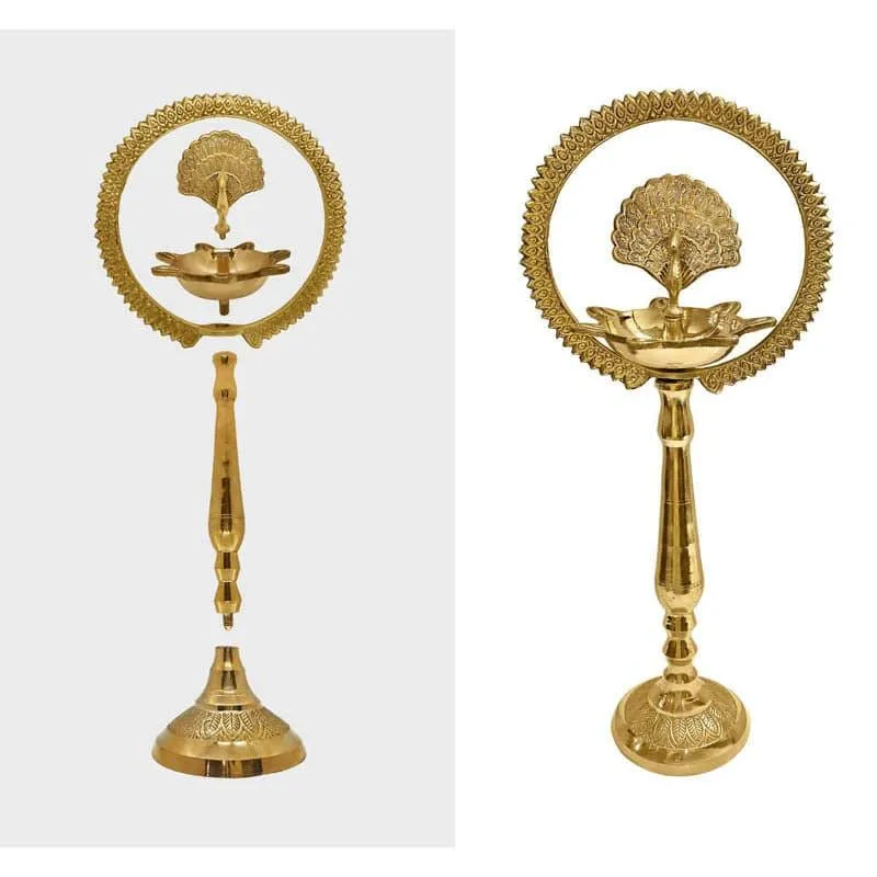 Divine Aura Brass Lamp - Small media 5
