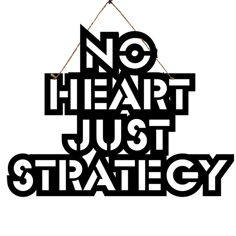 No Heart Mild Steel Wall Accent media 3