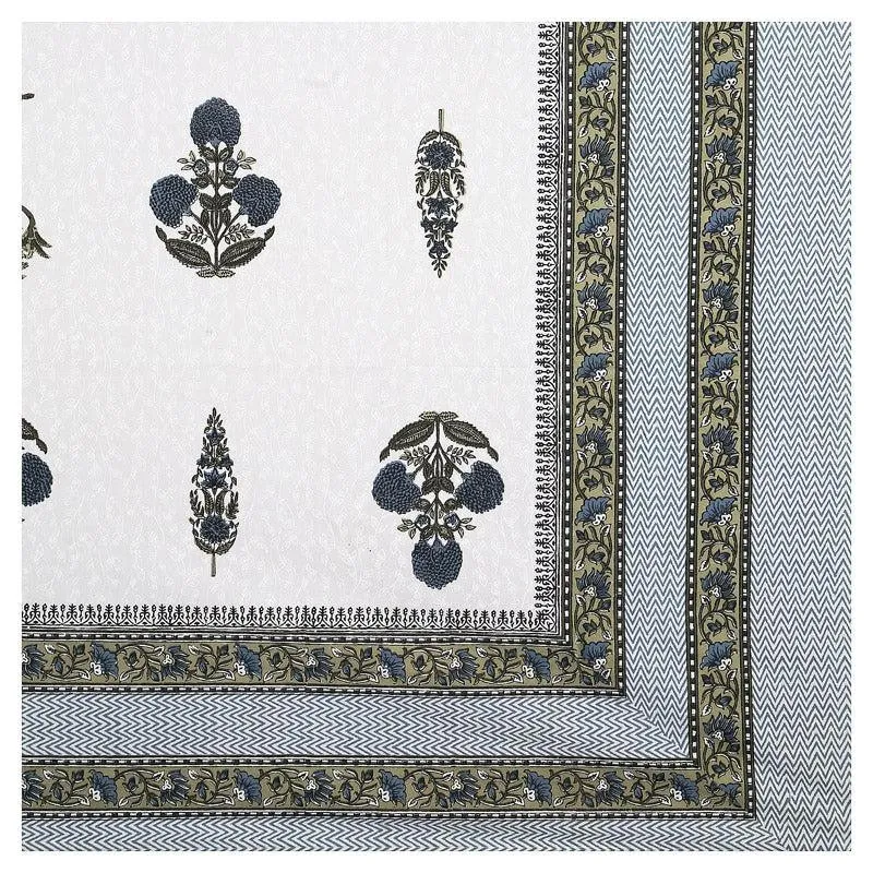 Pamia Ethnic Cotton Bedsheet (Grey) - 160 TC media 4