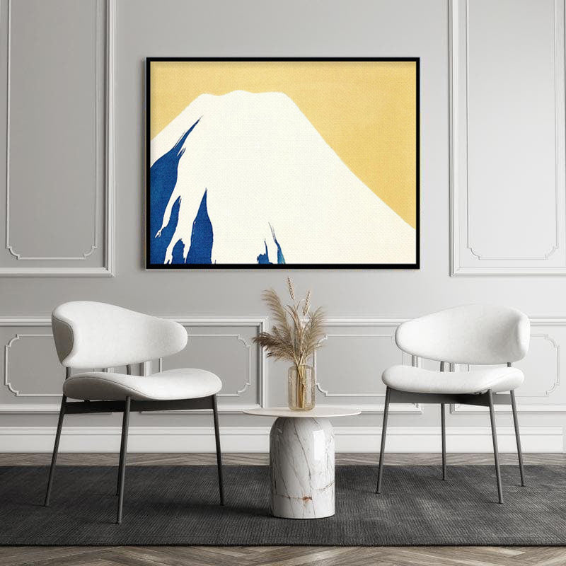 Mount Fuji From Momoyogusa  Canvas Painting By Kamisaka Sekka - Black Frame media 4