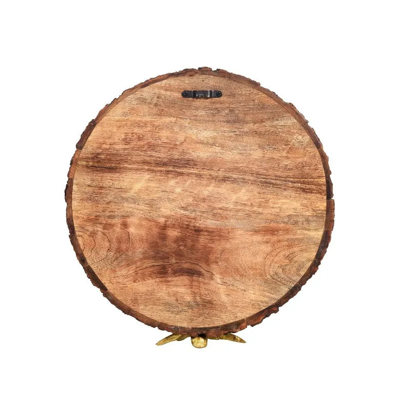 Tree of Life Round Mango Wood Wall Accent media 6