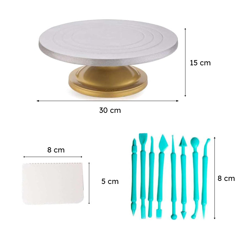Milono Cake Stand With Baking Tools - Three Piece Set image 7