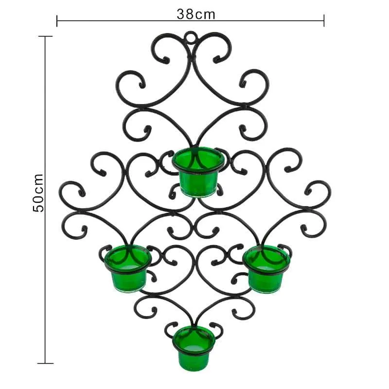 Victorian Candle Holder - Green media 4