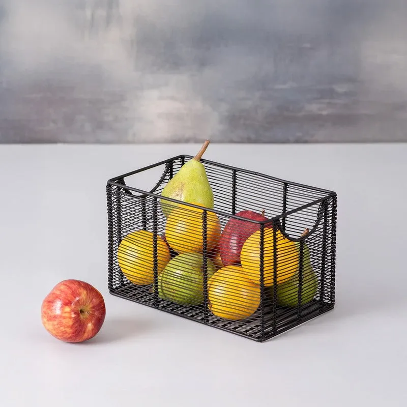 Foxy Boxy Mesh Basket - Black media 1