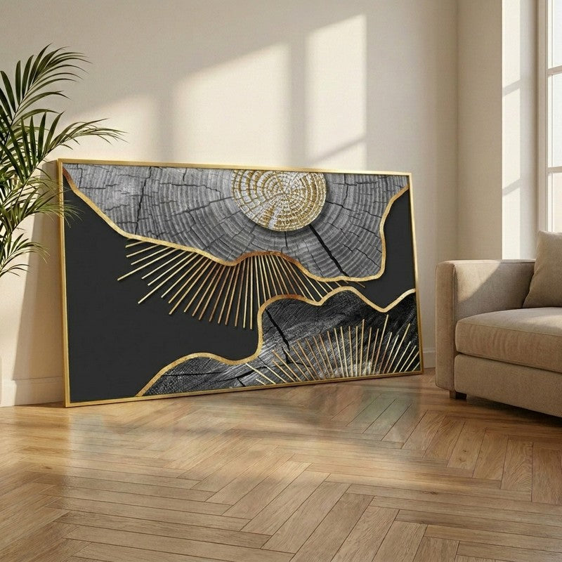 Goldline Canvas Wall Painting With Frame