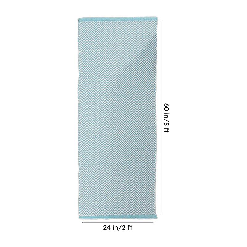 Atelier Cotton Runner Rug - Sky Blue media 8