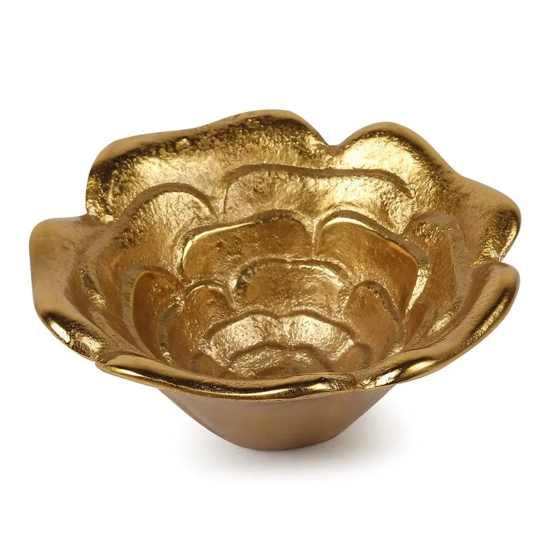 Orna Bloom Accent Bowl - Gold media 5