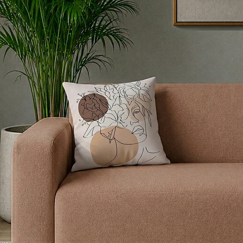 Gardenia Printed Cushion Cover media 1