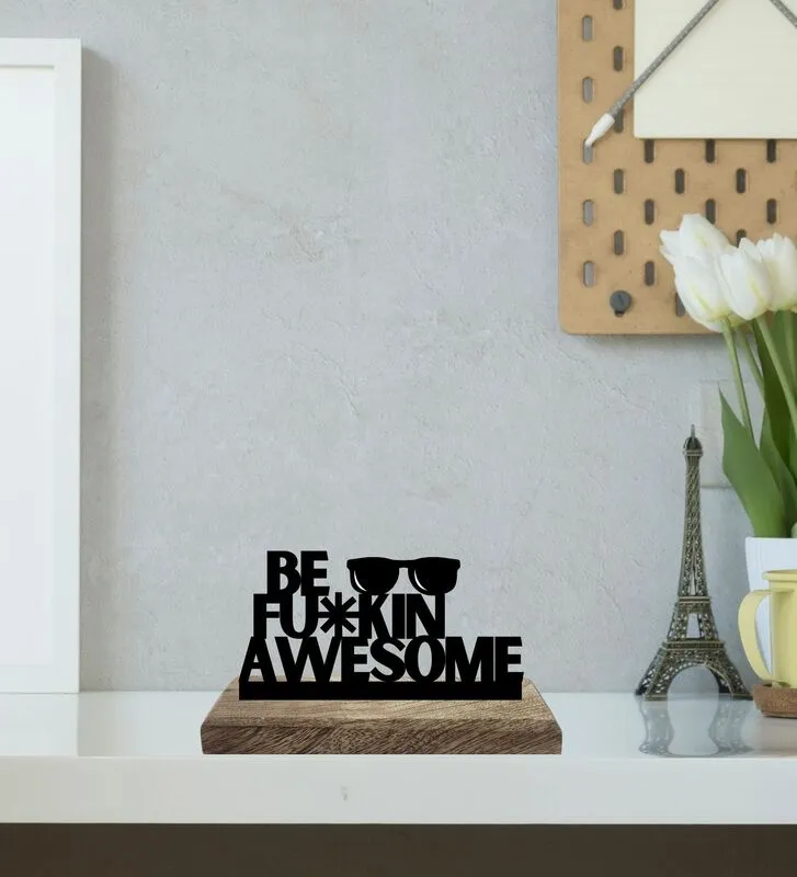 Boldness & Badassery Typography Showpiece - Set Of Two media 3