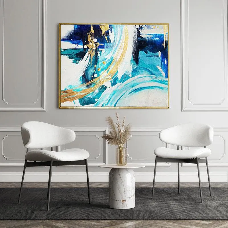 Reverence Canvas Wall Painting - Gold Frame media 5