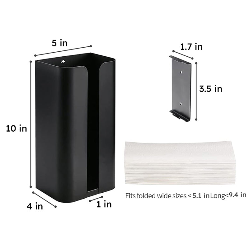 Firro Carbon Steel Wall-Mounted Tissue Dispenser - Black media 9