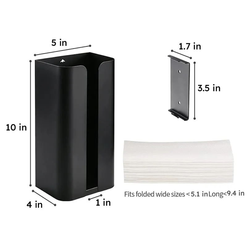Firro Carbon Steel Wall-Mounted Tissue Dispenser - Black media 9