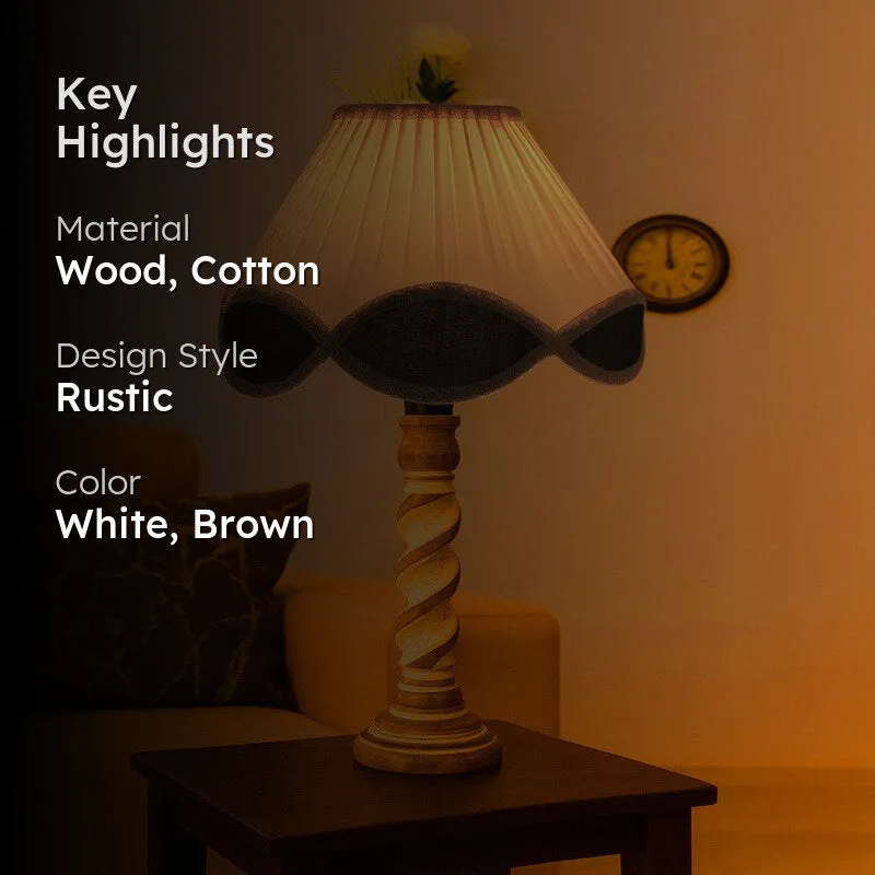 Modera Arvo Wooden Table Lamp - White media 2